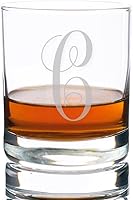 Vista 6 de Abby Smith Lavish Style Initial Rocks Whisky & Old Fashioned Glass Letra B