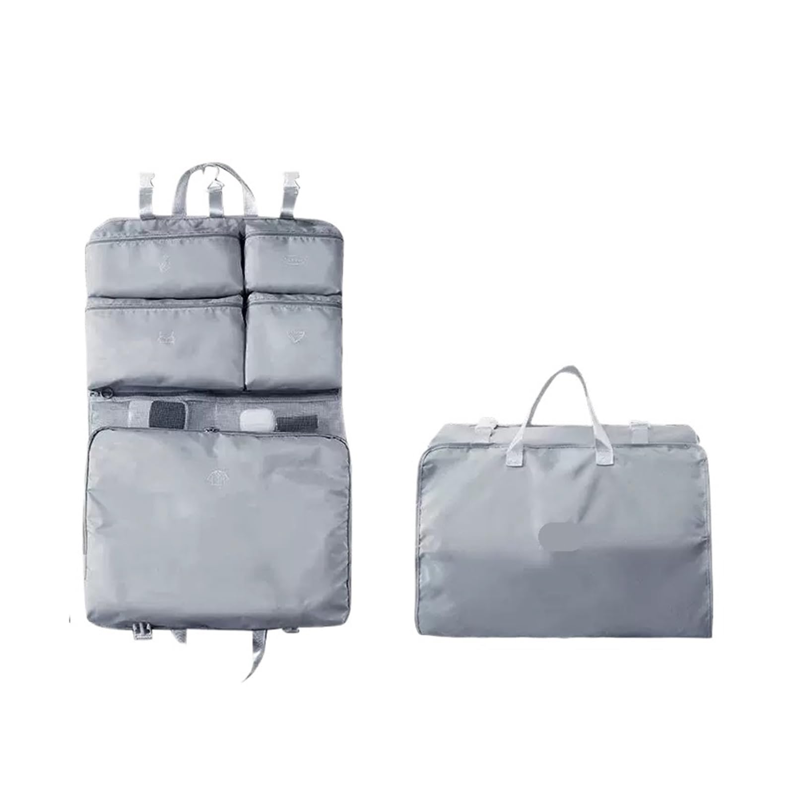 Luggage Organiser Set 7-in-1 Travel Organizer Bag Set Waterproof Underwear,Socks Clothes Storage Pouches With Zipper Portable Luggage Packing Cubes(Gray)