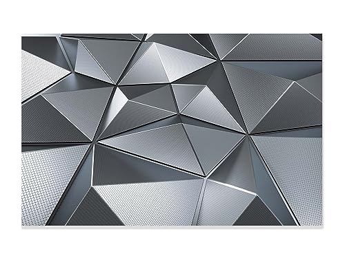 Papier peint polygone effet métallique grand format 439cm - 5
