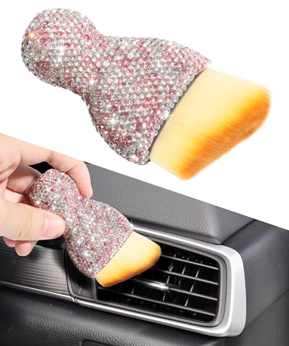 AOCISKA Car Detailing Brush,Car Interior Dust Sweeping Soft Brush,Bling Car ...