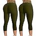 AFFGEQA Legging de yoga stretch pour femme - Imprimé léopard - Coupe slim - Taille haute - Pantalon de yoga - Pantalon de sport - Multicolore - W38