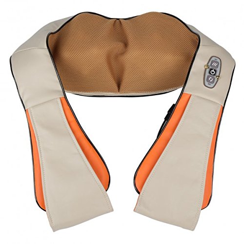 Preisvergleich Produktbild MemoryStar MG500 Nackenmassagegerät mit Shiatsu-Technik Schultermassagegerät Wärme Wärmefunktion Shiatsu - DEUTSCHE MARKE - Nackenmassage Kissen Neck Massage Shoulder Gerät Massage Gurt Infrarot mit Auto / KFZ Adapter