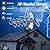 Digital Amplified Outdoor TV Antenna - Long Range, 360° Rotation, Supports 2 TVs - 4K 1080P VHF UHF - Wireless Remote, Mounting Pole, 40ft RG6 Coax Cable - Perfect for Roof and Outdoor Use