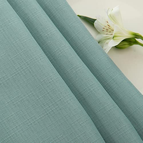 maxmill Tablecloth Stain Resistant Waterproof Wrinkle Resistant Spillproof Washable Soft Slubby Texture Table Cloth for Dining Room, Banquet Parties Event Dinner, Rectangle 60 x 140 Inch, Slate Blue by maxmill - Image 8