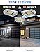 DragonLight 100W Super Bright LED Garage Light Deformable - Dusk to Dawn with Photocell IP65 Waterproof 6000K Daylight for Garage Driveway Yard Lighting