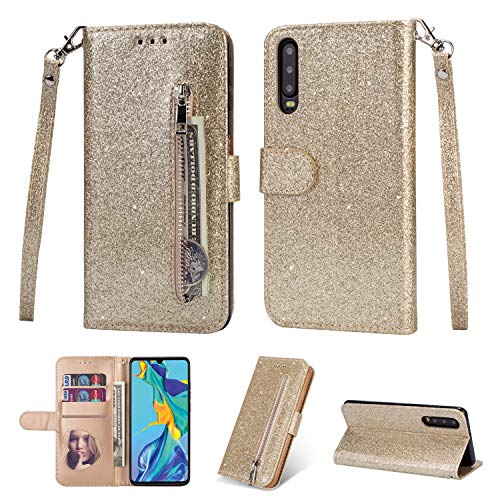 QIHANG - Funda para Samsung Galaxy A10S (Cierre magnético, con Tarjetero, función Atril, con Bolsillo y Correa de Mano), Compatible con Samsung Galaxy A90 5G