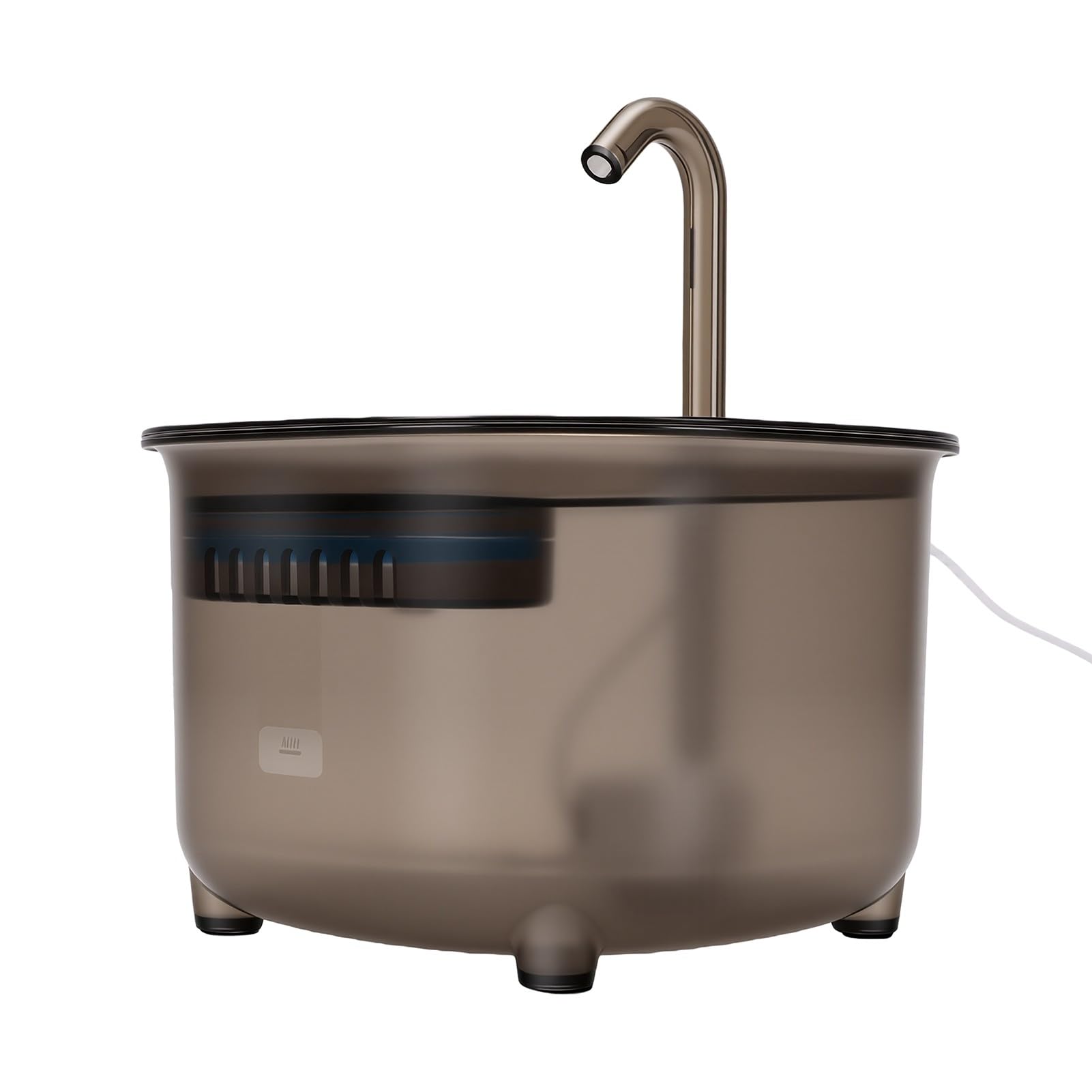 Fontanella per Animali con Pannello Solare 10W, Abbeveratoio Automatico per Gatti con Sensore Intelligente, capacità 2L per Interni Ed Esterni Cani Gatti
