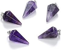 Vista 9 de Adabele Colgante de piedra semipreciosa natural de 0.98 pulgadas (0.984 in), cuentas sueltas para curación de joyas de chakras de cristal Obsidiana