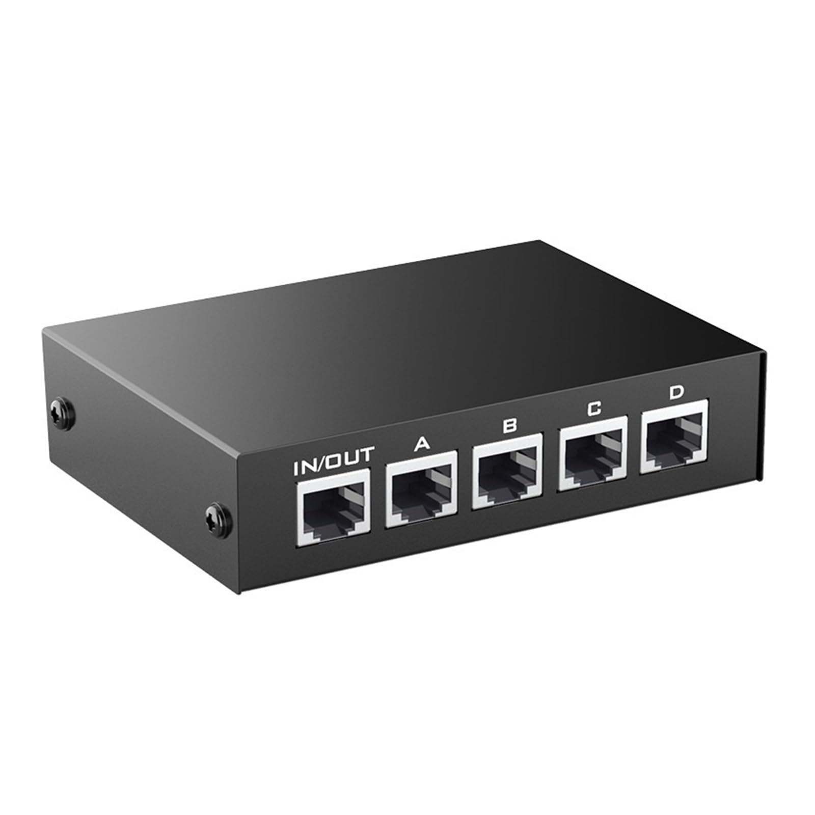 MT-RJ45-4 Commutateur réseau interne et externe RJ45 4 ports 4 entrées et 1 sortie sans branchement