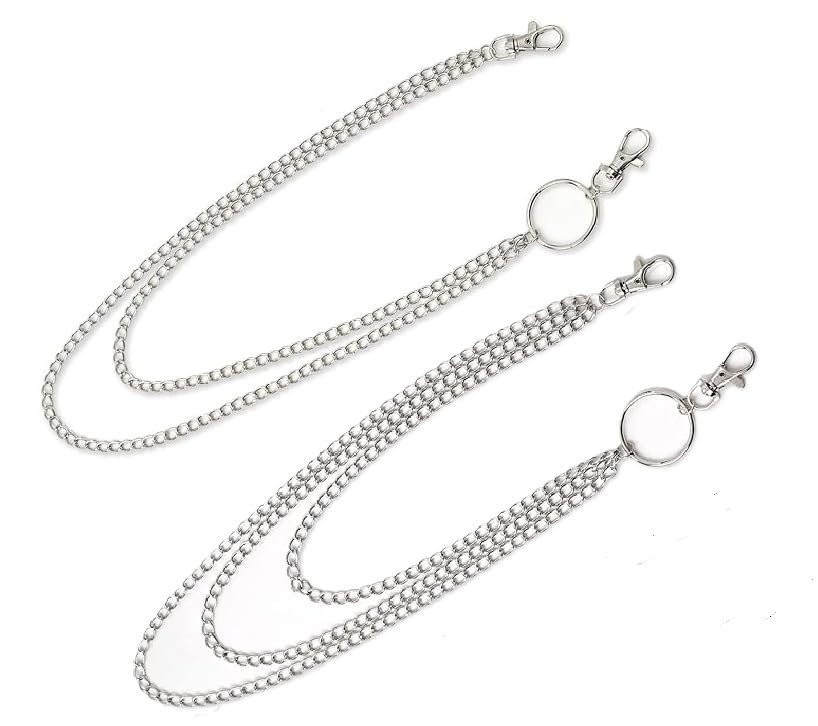 フラワーモチーフ シルバーウォレットチェーン 約60cm フラワーモチーフ シルバーウォレットチェーン 約60cm フラワー