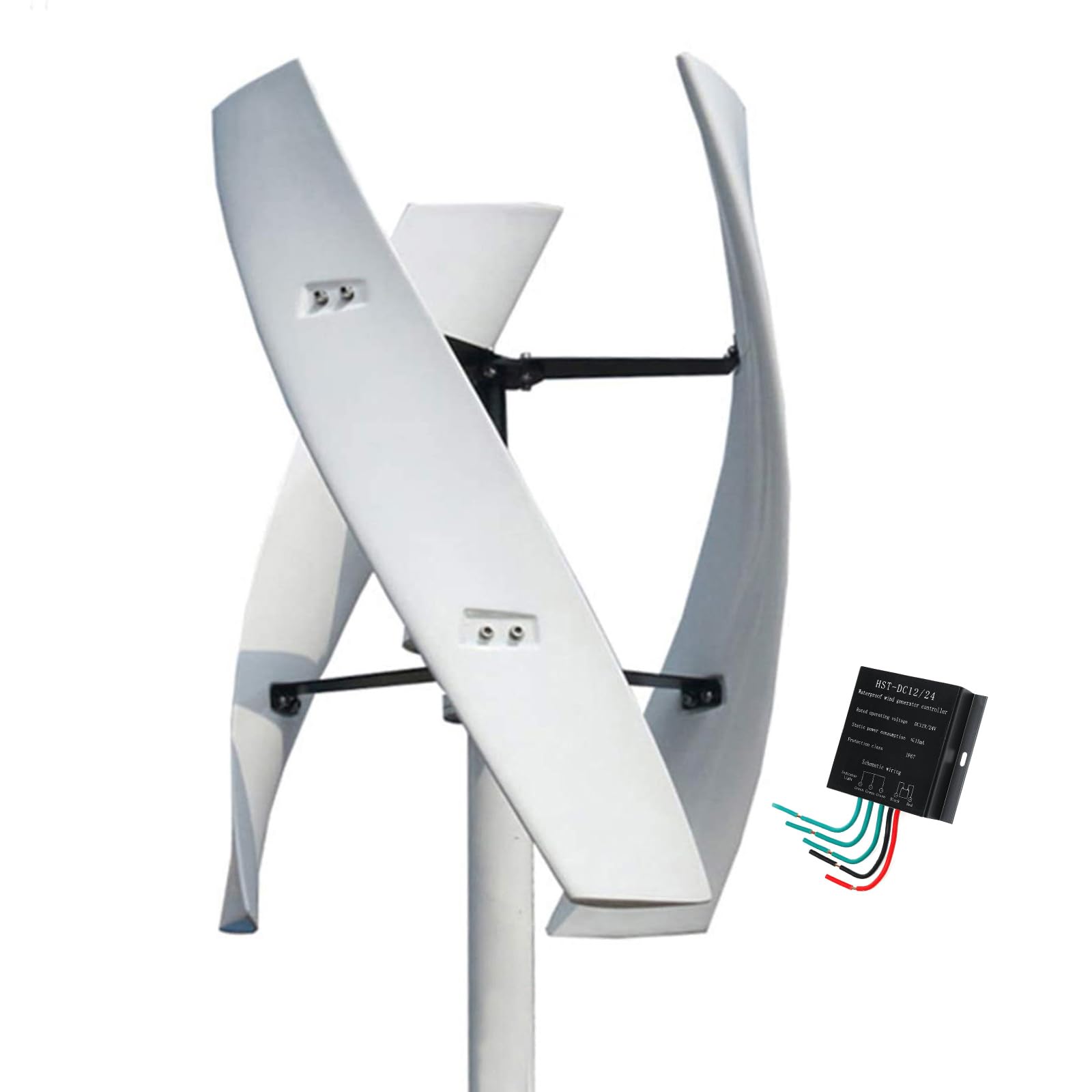 Generatore di Energia Eolica per Esterni da 4000 W | Generatore di corrente trifase a basso rumore del mulino a vento di CA 12v 24v 48v 220v 3 della pala