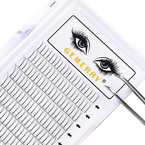 3D Premade Lash Fans Long Stem Volume Eyelash Extensions 0.07 D Curl 15mm Lashes Single Size Lash Tray Volume Lash Extensions by GEMERRY (0.07-3D-D Curl-15mm)
