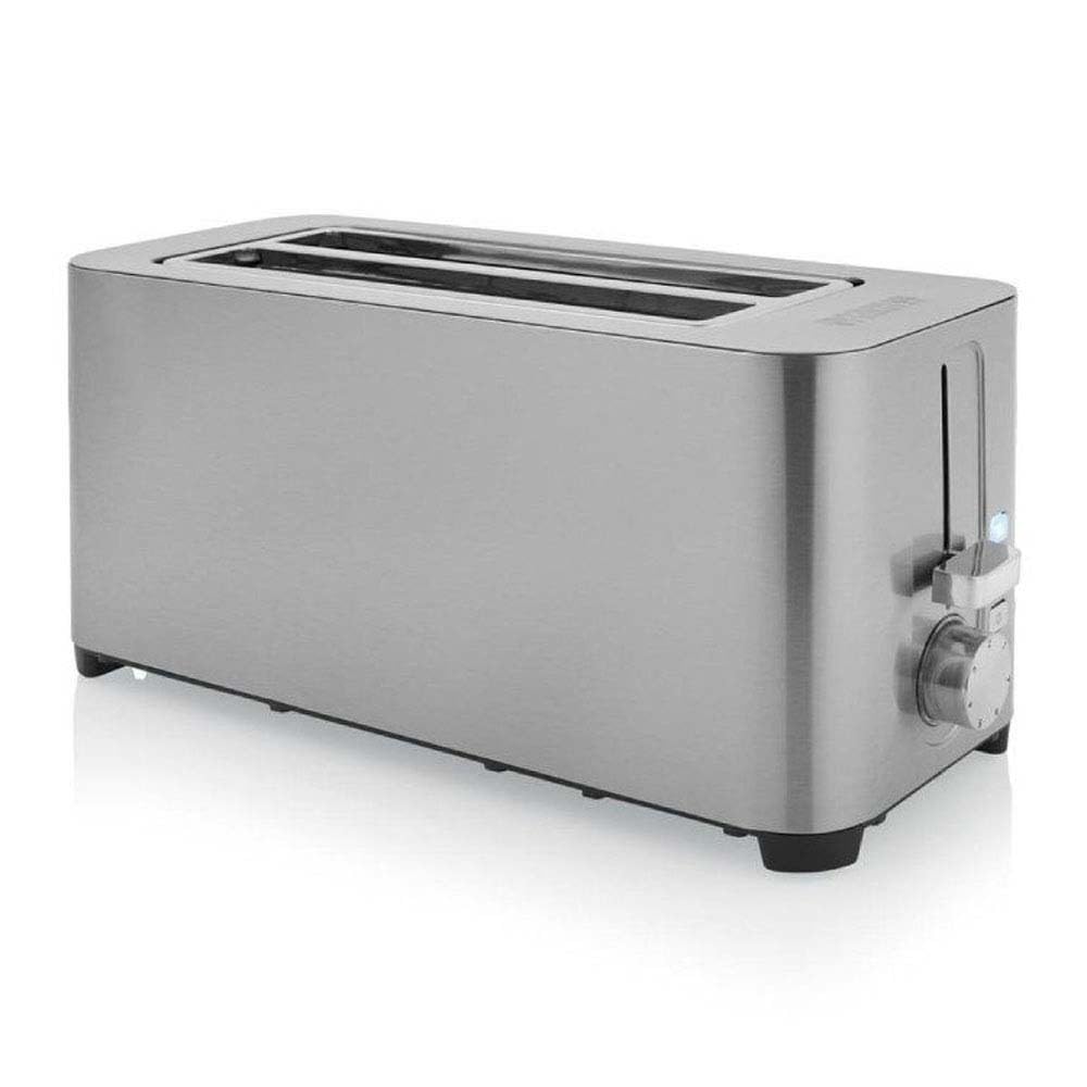Princess Tostapane a Doppia Fessura Lunga, 1400 watt, 7 gradi di tostatura, Acciaio inox (01.142402.01.001)