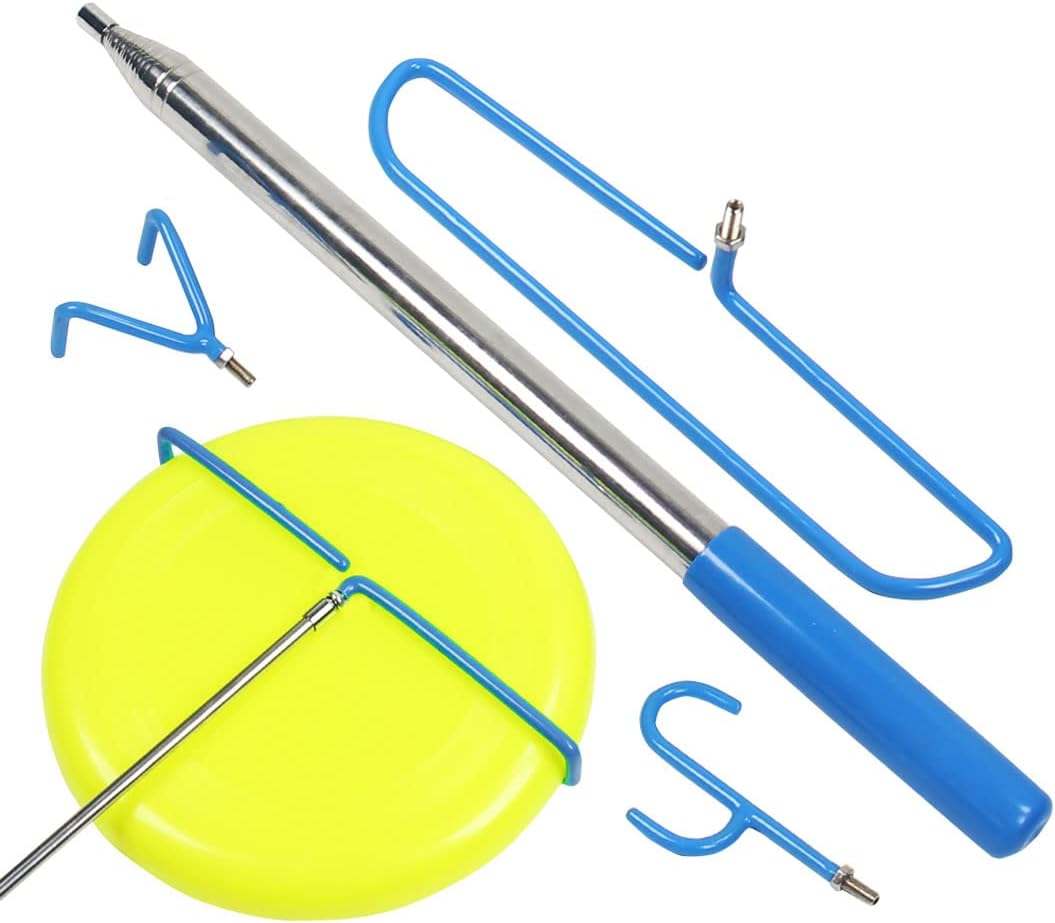 RETYOVE Disc Golf Retriever Pole 3PCS Disc Golf Accessories Grabber 16Ft Telescopic