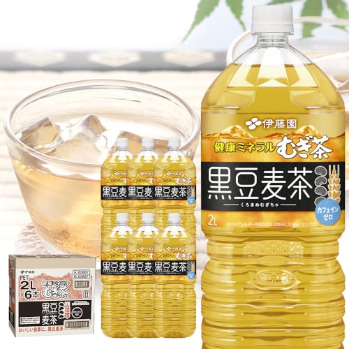 [定期便][定期便 全3回 毎月発送]健康ミネラル麦茶黒豆麦茶 2L×1ケース (6本)