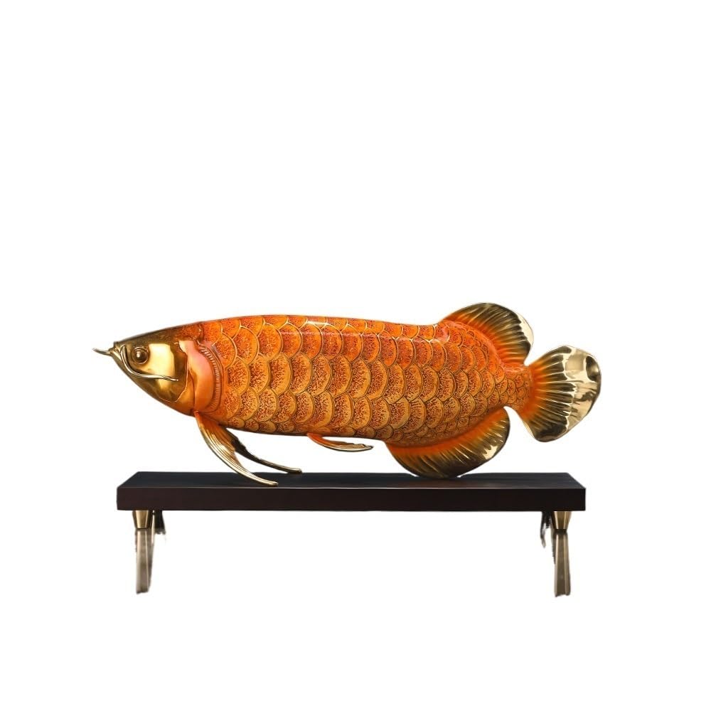 CHICKEN Bronze Living Room Ornaments Brass Golden Dragon Fish Ornament Home Company Decorations Ornaments to Attract Wealth