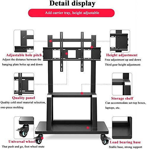 Soporte móvil ajustable para TV de 55-75 pulgadas miniatura 2