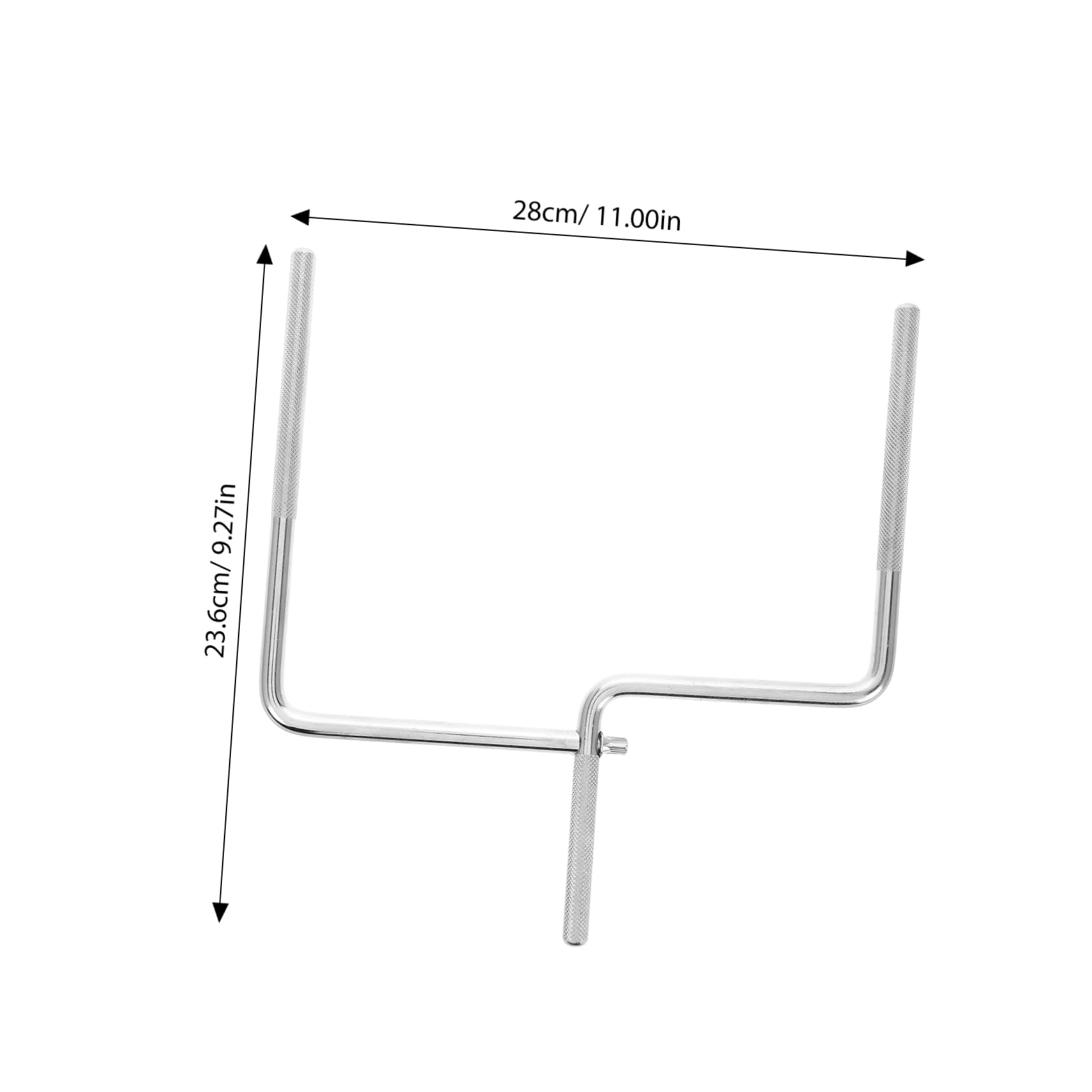 Totority Metal Cowbell Mount Arm for Drummers U Shape Metal Cowbell Rod Percussion Accessory Compatible with Cowbell Mount Bracket for Drum and Percussion Instruments