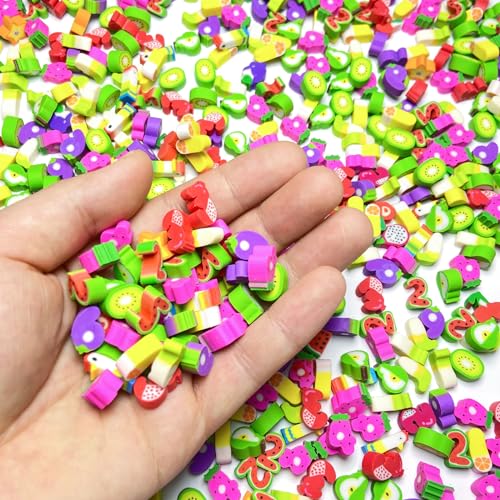 Kaemi Mini borrachas para crianças, prêmios de sala de aula, 300 peças, borrachas fofas para lápis,