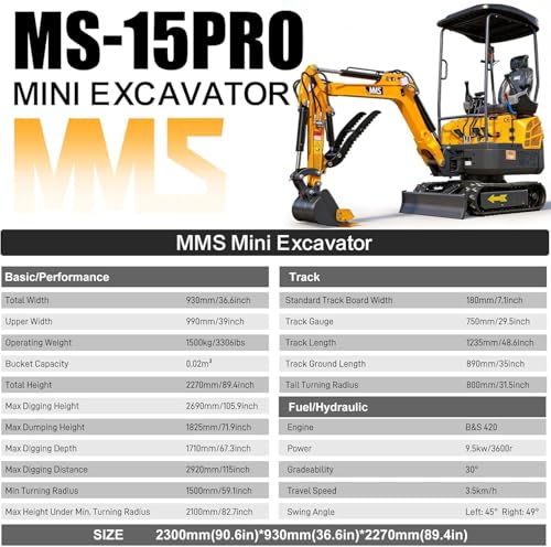 Mini excavator machine