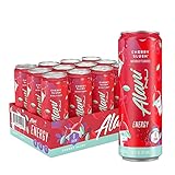 Alani Nu CHERRY SLUSH Ice Sugar Free, Low Calorie Energy Drinks | 200mg Caffeine | Antioxidants | Biotin, B Vitamins | Zero Sugar | 15 Calories or Less | 12 Oz Cans | 12 Count