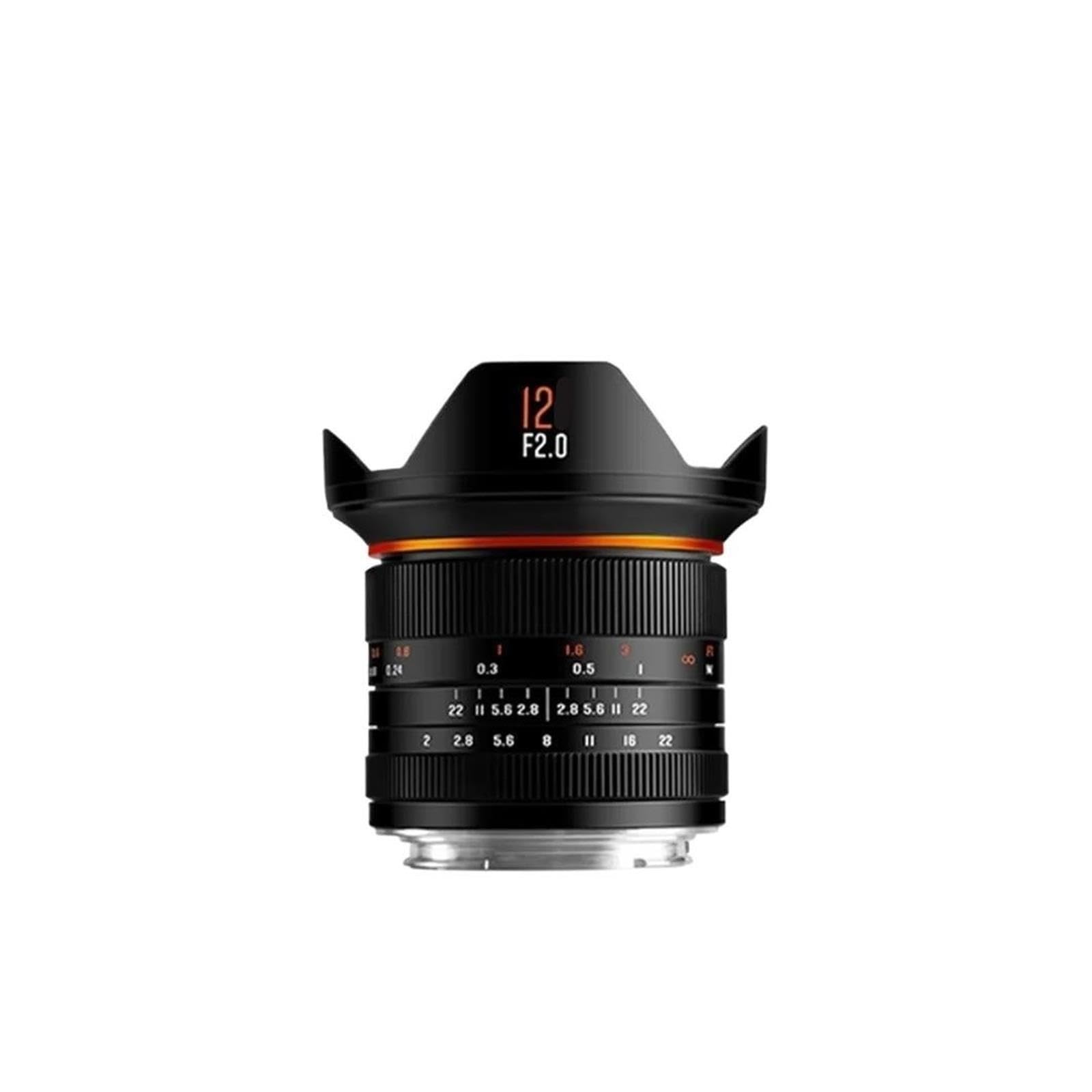 Obiettivo ultra grandangolare APS-C da 12 mm F2.0