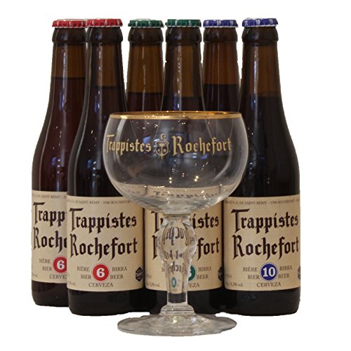 Rochefort Trappistes Probierpaket biergeschenke (6 x 0,33L + Rochefort Glas) Cover