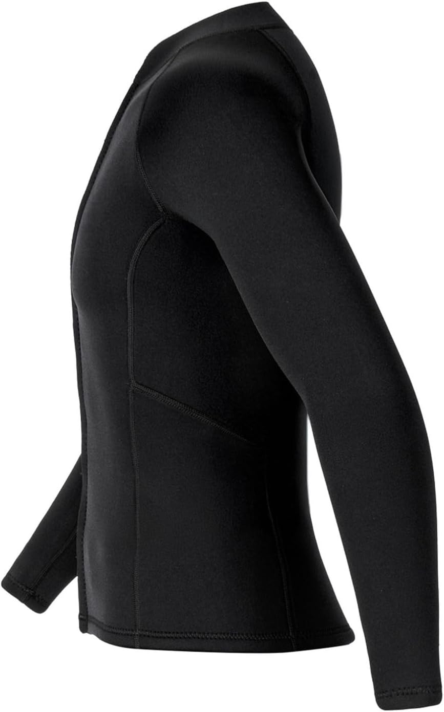 TiaoBug Adult 3mm Neoprene Swim Shirts Men Long Sleeve UPF 50+ Wetsuits Top Snorkeling Swimwear