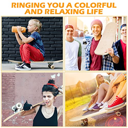 12 Pack Blank Skateboard Decks Maple Skateboard Deck 8 X 32 Inch 7 Ply Wooden Skate Decks Natural Wood Double Tail Plain Skateboard Concave Light Deck Bulk For Art Painting Replacement Home Decoration #TOP6