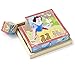 Melissa & Doug Disney Princess Wooden Cube Puzzle With Storage Tray - 6 Puzzles in 1