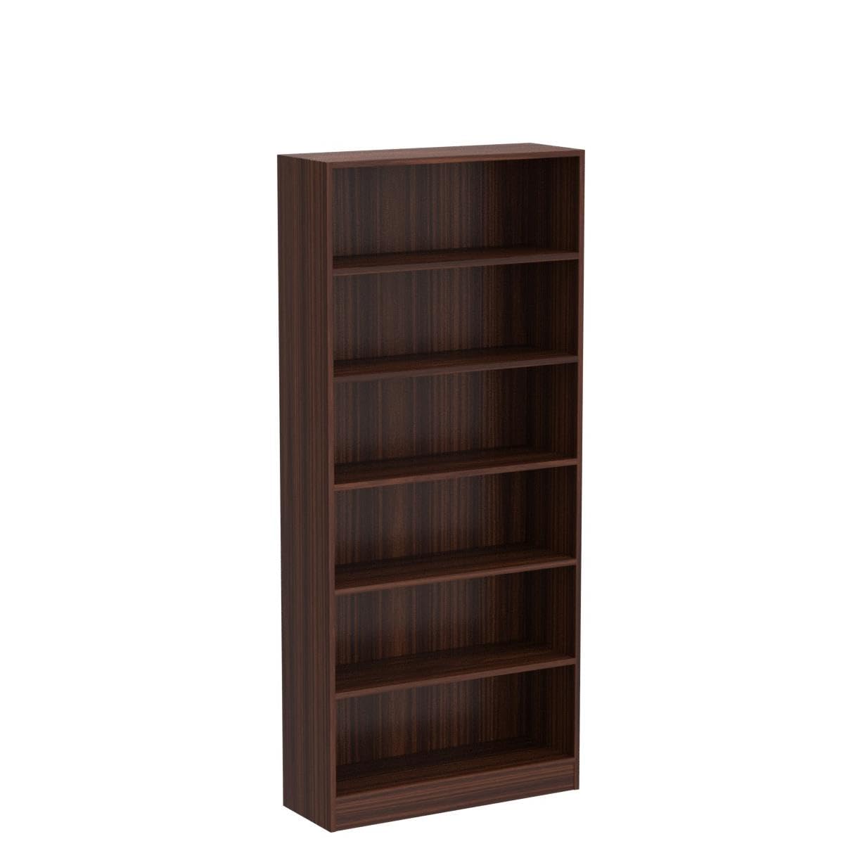 Amazon Brand - Solimo Walnut Finish Engineered Wood Bookcase with Multiple Shelves | Sturdy and Stable, Elegant Design | Spacious, Smooth Edges | 80 L x 28.4 W x 181.4 H cm offers donot miss 3 Amazon Brand - Solimo Walnut Finish Engineered Wood Bookcase with Multiple Shelves | Sturdy and Stable, Elegant Design | Spacious, Smooth Edges | 80 L x 28.4 W x 181.4 H cm offers donot miss