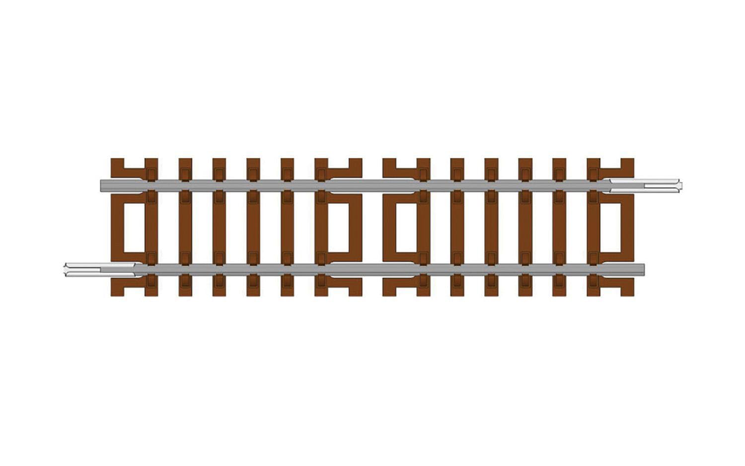 TT:120 TT8012 TT Gauge Half Straight Track - Extra Pieces for Model Railway Sets, Toy Train Parts, Includes: 1x 83mm Half Straight Track - Hobbies for Men - Scale 1:120