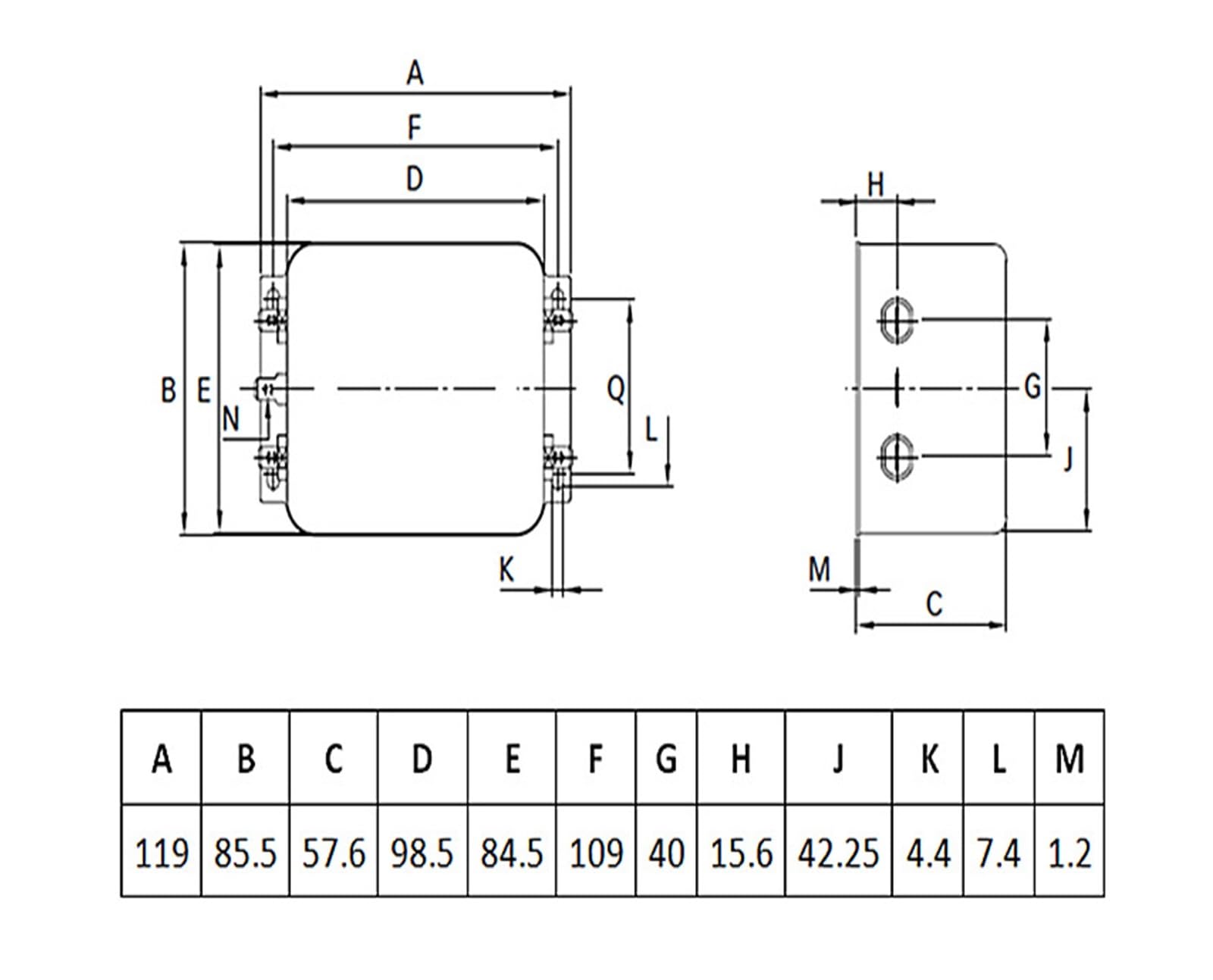 Netzfilter FN2070-16-06 6A 16A 36A Elektromagnetische Entstörung(FN2070-10-06 10A)