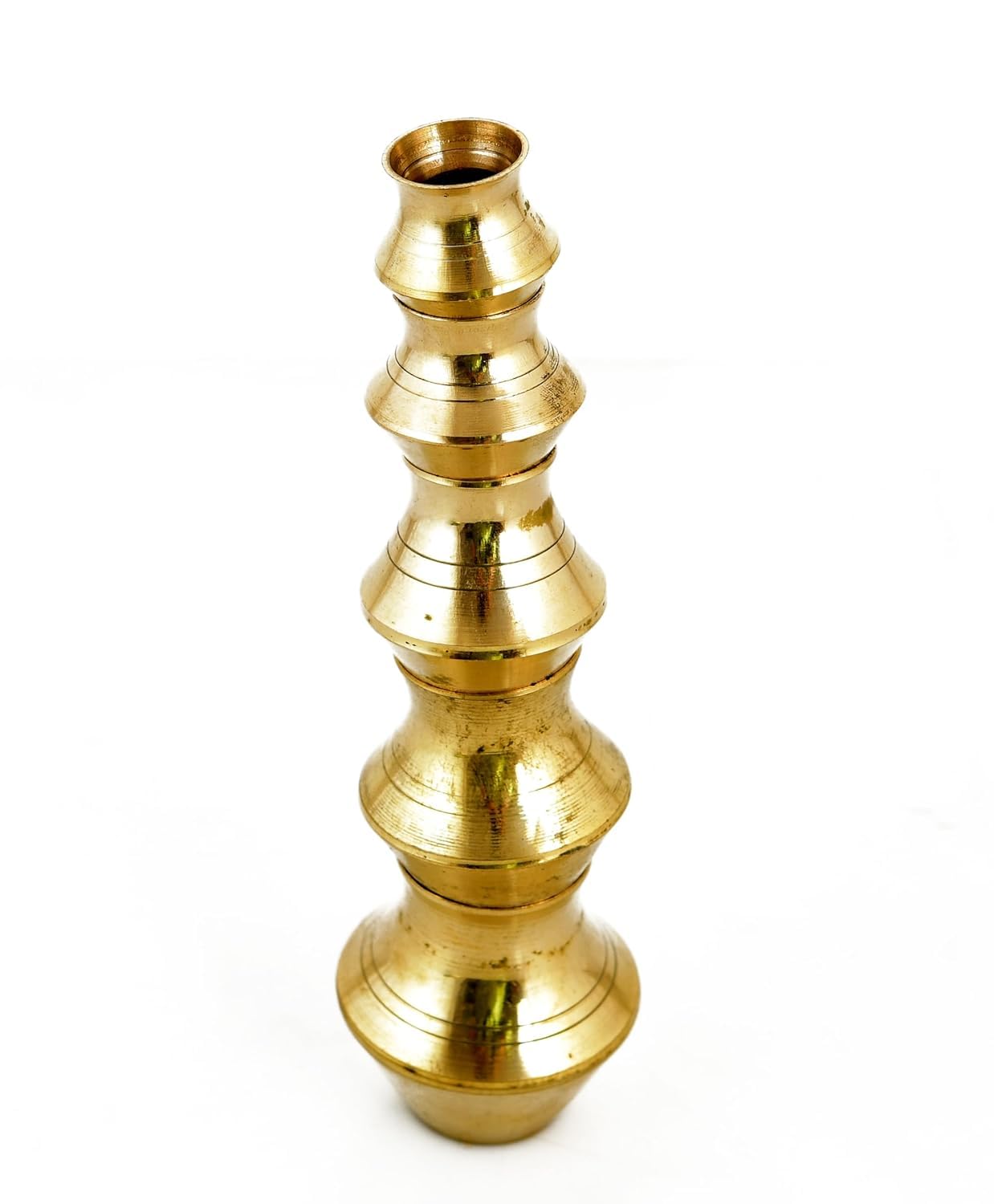 Solin Onlinev Brass Diya Stand Base – Traditional Oil Lamp Holder, Decorative Pooja Deepak Stand for Home Temple, Festival & Spiritual Use (Brass Diya Stand Base-1)-image-48