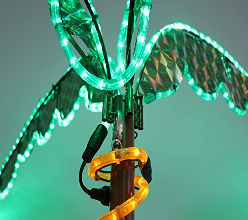 Comdourt 7Ft Led Lighted Palm Tree For Outside Patio, Hawaii-Style Lighted Coconut Palm Tree, Outdoor & Indoor Holiday Decoration For Backyard, Poolside, Garden, Terrace #TOP3