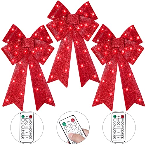 Lazos de Navidad con luz LED que solucionan el apagado manual 2