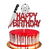 Have a Killer Cake Topper Halloween Horror Happy Birthday Cake Decoration for Boy Girl Women Men...