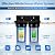iSpring WGB21B-KS 2-Stage Whole House Water Filtration System with 10" x 4.5" Sediment CTO(Chlorine, Taste and Odor) Filter,KDF+GAC filter, Removes Chlorine, Iron, Lead, Odor and More, 1" Inlet/Outlet