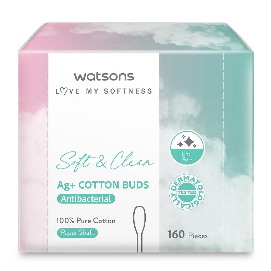 Ag+ Cotton Buds Antibacterial (100% Pure Cotton) 160s