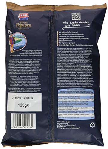 XOX Gourmet Popcorn Toffee Karamell, 12er Pack (12 x 125 g) - Image 3