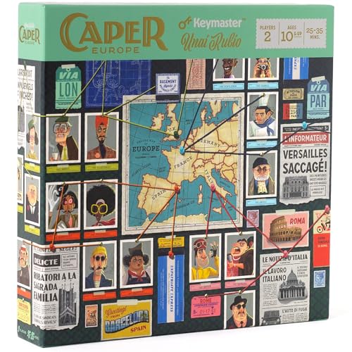 Caper Europe - um jogo de tabuleiro estratégico para dois jogadores