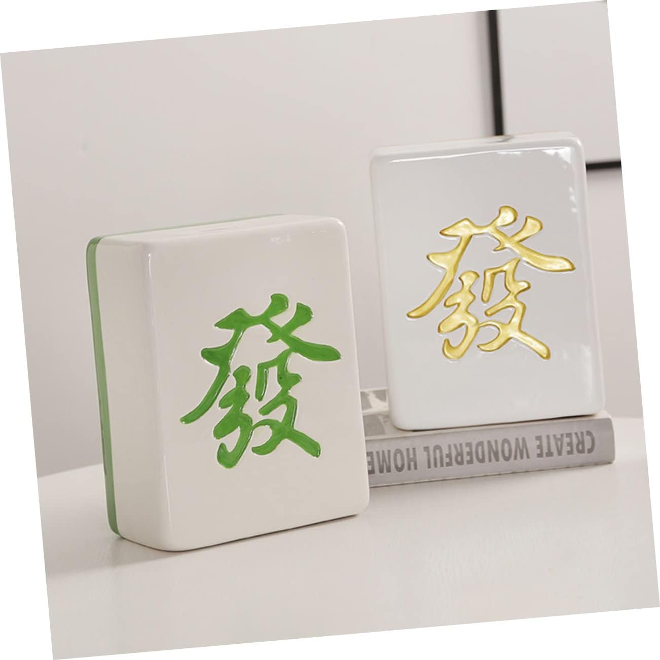 Mahjong Shape Coin Bank Creative Savings Box for Boy Girl Compact Piggy Bank for Bedroom Adorable Money Storage Container Girl and Family