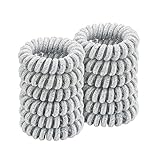 Sin daños, sin dolores de cabeza: deja de usar gomas elásticas baratas. Estas bandas elásticas para el cabello dañan tu cabello y dejan abolladuras desagradables. Asqueroso. Ya no tienes que vivir con gomas de pelo en espiral que dañan tu cabello. Nuestras bobinas de pelo son suaves con tu cabello. La construcción de plástico suave en espiral ayuda a evitar enredos y por lo tanto evita la rotura del cabello cuando se retira.