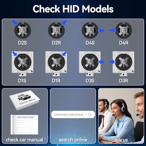 Image of D2S Hid bulbs Headlight 6000K White 200% brightness, Super White Xenon Replacement 85122C1 66240 66040 66240CBI Headlight Bulb (35W D2S, 2 Pack)