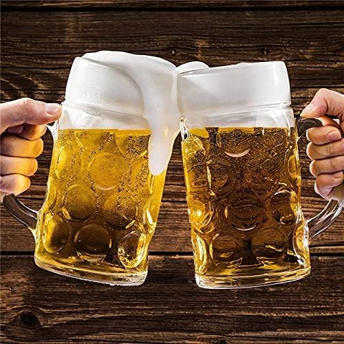 VIRSUS 6 Boccali da Birra Trasparenti 2891, capacità 500 cc, Infrangibili e Riutilizzabili, lavabili in lavastoviglie, 100% Riciclabili, Unglassy, Bicchieri da Birra per Feste ed Eventi