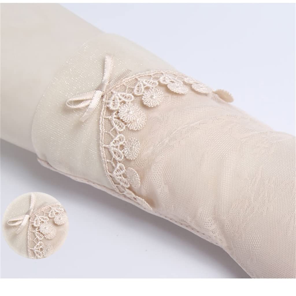 Gloves Women's Long Thin Lace Driving Ice Silk Breathable Elastic Korean Touch Screen