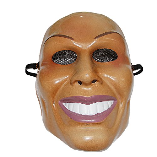 The Rubber Plantation TM 619219291873 The Purge Mask Male Face Design Halloween Fancy Dress, Unisex-Adult, One Size