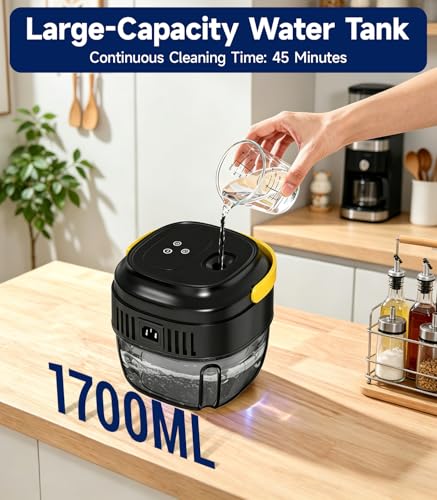 Image of Handheld Steam Cleaner, 1.7L Tank, 6-Level Adjustable,15s Heat-Up Portable Steamer for Cleaning, 1500W High Pressure Steamer, 15Pcs Accessories Steam Cleaner for Home Kitchen Grease Car Detailing
