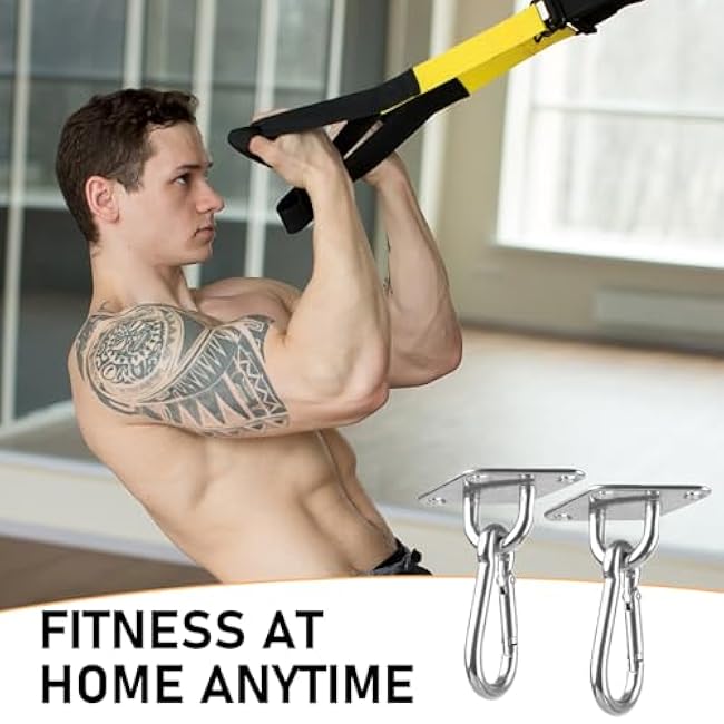 Wall Mount for Resistance Bands, Workout Anchors Wall Resistance with Hook for Fitness Bands, Space Saving Workout Equipment for Home Gym Weight Straps Suspension Training Exercise