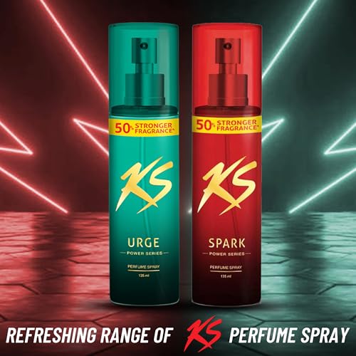 Image of KamaSutra Spark Power Series Perfume Spray for Men Combo Pack (2 x 135ml) | Long-Lasting Premium Fragrance | Body Spray for Men | Strong Scent | Travel-Friendly Deodorant Spray